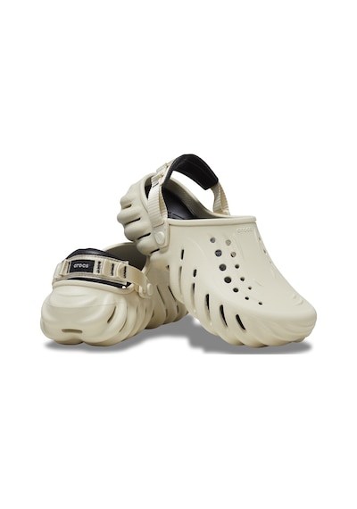 Crocs Echo Unisex Krem Terlik Düz 207937 2800400