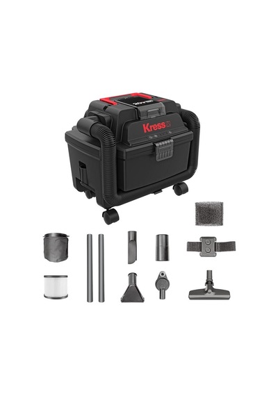 Kress Kh035.9 20volt 250w/17kpa Flexi Esnek Hortumlu Şarjlı Islak/kuru Süpürge & Üfleme Akü Dahil Değildir Fr Kh035.9