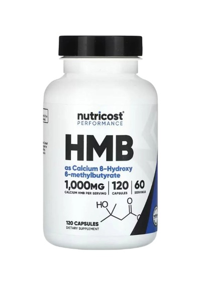 Nutricost, Hmb, B-hydroxy-b-methylbutyrate, 1000 Mg, 120 Capsules