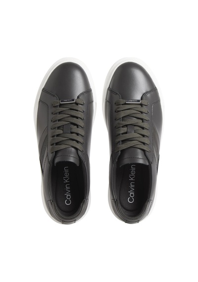 Calvin Klein Basket Cups Lace Up Logo Tape Gri Kadın Günlük Spor Ayakkabı