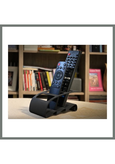 Bezos 3d Baskı Tv Kumandası Ve Masaüstü Organizer - Uzaktan Kumanda Düzenleyici Stand-siyah Mmbz