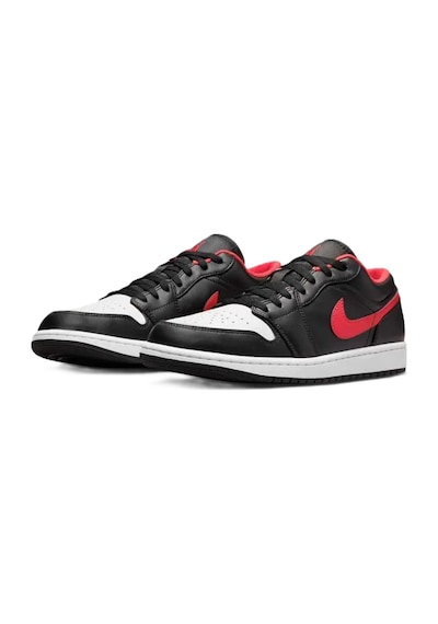 Nike Air Jordan 1 Low Leather Sneaker Hakiki Deri Unisex Günlük Spor Ayakkabı Siyah Siyah