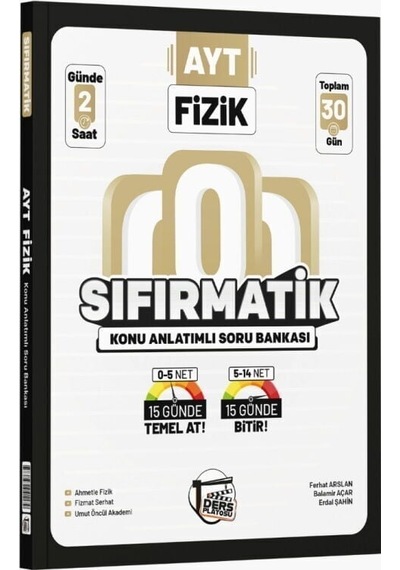 2027 Ders Platosu Ayt Fizik Sıfırmatik Konu Anlatımlı Soru Bankası