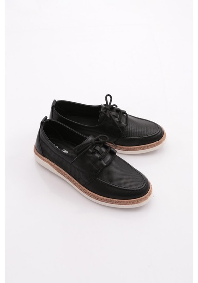 Dgn 118e Bayan Spor Bağli Soft Oxford Ayakkabi Siyah