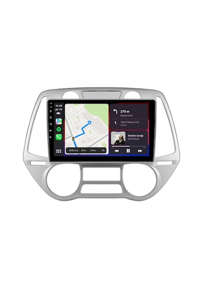Hyundai İ20 2008-2011 Android Multimedya Carplay Android Auto Navigasyon Kameralı 8gb Ram 64gb 9"
