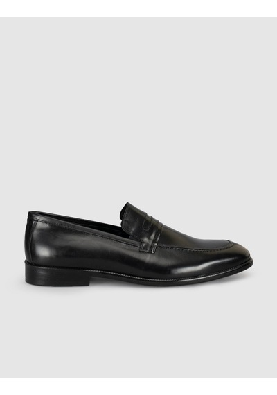 Cabani Premium Leather Black Men's Classic Shoes siyah