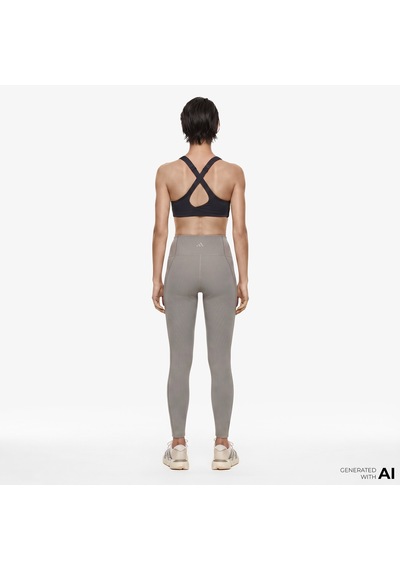 Adidas All Me Rib 7/8 Kadın Bej Antrenman Taytı Jz0817