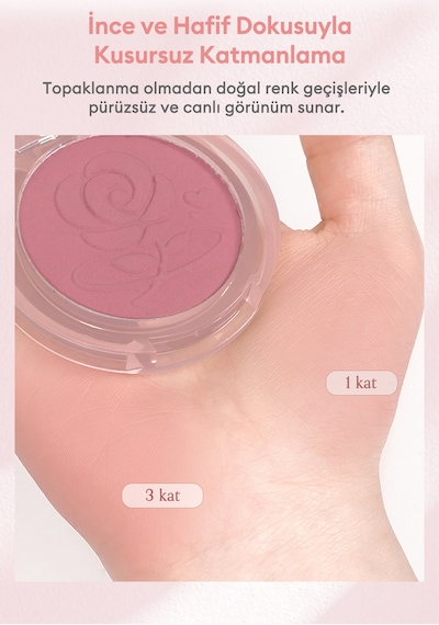 Perıpera Pure Blushed Sunshine Cheek 28 Romantic Rose