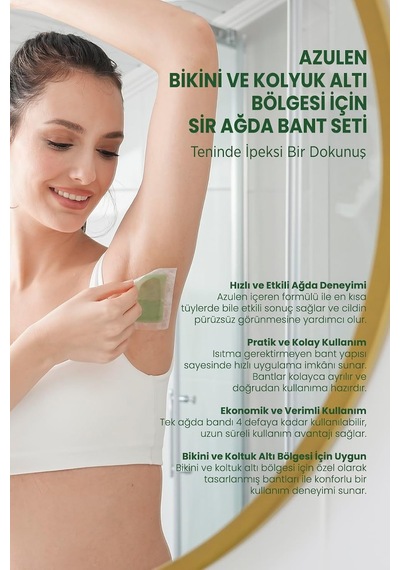 Lexroo Bikini Ve Koltuk Altı Bölgesi Sir Ağda Bant Seti Azulen