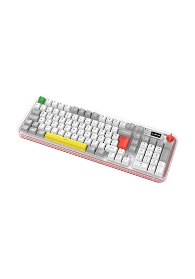 Rampage Reflect 99 Sessiz Beyaz - Gri Rgb Q Membrane Oyuncu Klavyesi