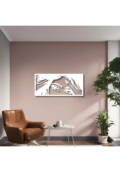 Metal Duvar Dekorasyonu Kadın 1 Metal Duvar Tablosu Pop Art 75 x 60