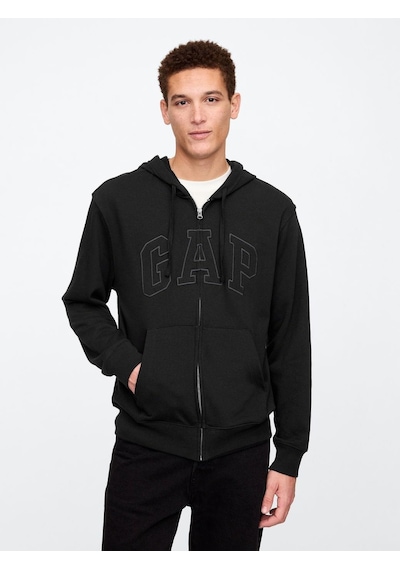 Gap V-frch Ft Heritage Logo Fz Erkek Sweatshirt-7988 Siyah