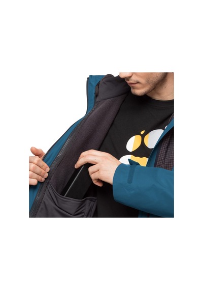 Jack Wolfskin Dna Rhapsody 3ın1 Erkek Outdoor Mont Lacivert Lacivert