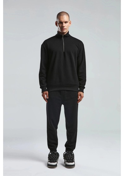 Benmanaj Erkek Antrasit Sweatshirt - Siyah Siyah