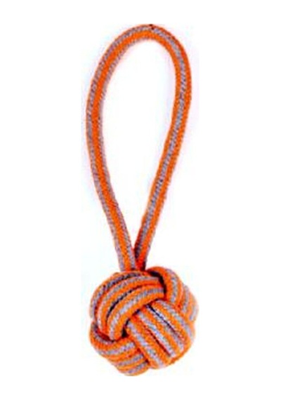 Düğümlü Diş İpi Top Küçük Irk ve Yavru Köpek Oyuncağı 20 CM