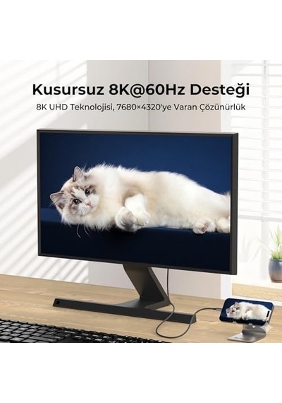 Hdmı To Type C 8k 1.8m 48 Gbps