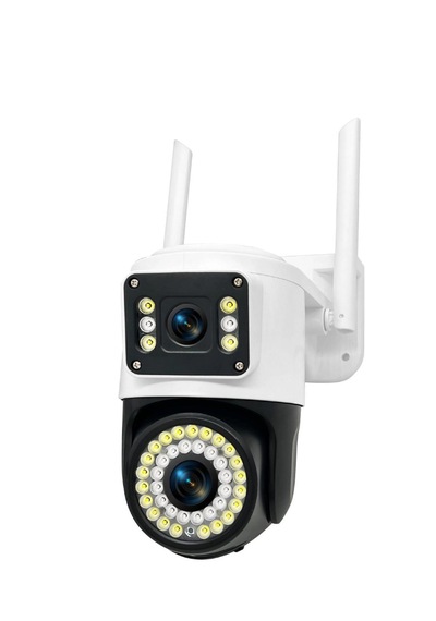 Wifi Güvenlik Kamerası 1080p Çift Kamera Hareket Algılama Alarm