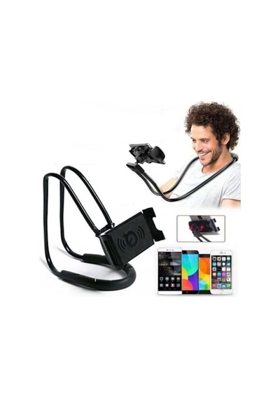 Dima Home-044 Boyunluk Telefon Taşıma Aparatı Siyah