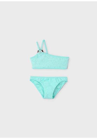 Mayoral Kız Çocuk Fırfırlı Bikini 3716 Mavi