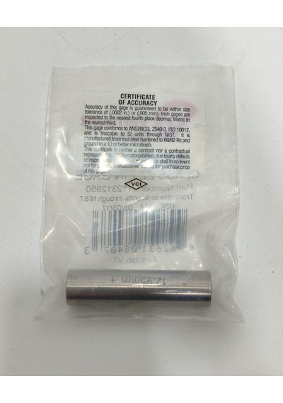 Vermont Gage Çelik Pin Kontrol Eşi 12,95mm