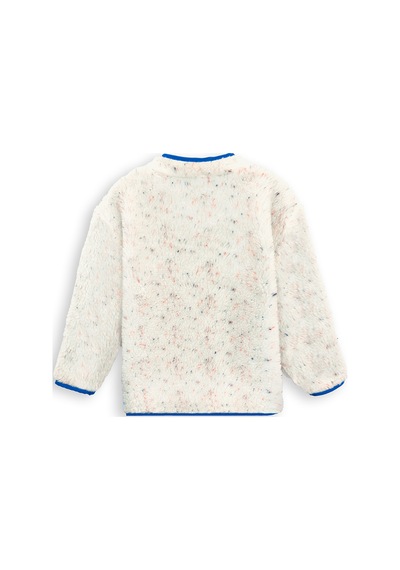 Denokids Beyaz Kız Ve Erkek Çocuk Uniseks Peluş Mont Renkli