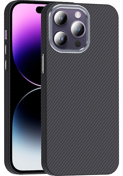 Nihcase Apple Uyumlu iPhone 14 Pro Max Kılıf M-safe Karbon Fiber Tasarım Gross Kapak