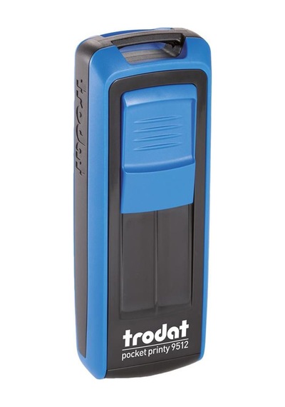 Trodat Cep Kaşe P4 47x18 Mm Mavi Mavi Keçe 9512 Çok Renkli