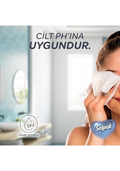 Selpak Kaşmir El Yüz Havlusu 80 Yaprak Açık Gri