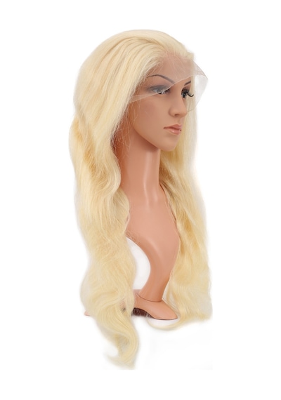 Gerçek Front Lace Dalgalı Platin Tül Peruk / 65/70cm - Kyut-758725 Renkli