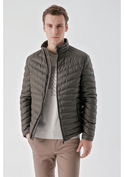 Morven Erkek Haki Su İtici Rüzgar Geçirmez Dynamic Fit Rahat Kesim Şişme Mont 25ks024001710 Haki