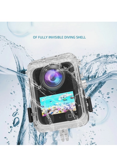 DJI Osmo 360 / Osmo 360 2 Uyumlu Dive Case Görünmez Dalış Kabı 40m Beyaz