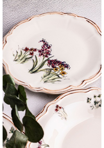 Wild - 24 Parça 6 Kişilik Porselen Yemek Takımı Kenarları Silik Vintage Tuval Model Porselen Tabak Çok Renkli - 683103577 Çok Renkli Wild - 24 Parça 6 Kişilik Porselen Yemek Takımı Kenarları Silik Vintage Tuval Model Porselen Tabak Çok Renkli - 683103577 Çok Renkli