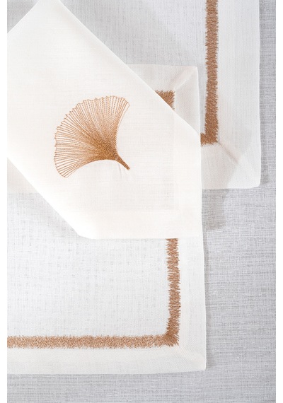 Iris Gold Nakışlı Masa Örtüsü 160x260 2556