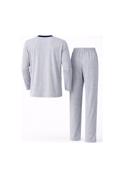 Mutlu City Erkek İnterlok Rahat Kalıp Sıfır Yaka Yüksek Kalite Pamuk Pijama Takımı 16670 Açık Gri Mutlu City Erkek İnterlok Rahat Kalıp Sıfır Yaka Yüksek Kalite Pamuk Pijama Takımı 16670 Açık Gri