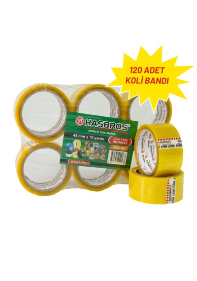 Hasbros 45mmx70 Yards Koli Bandı - 120 Adet 120 Adet