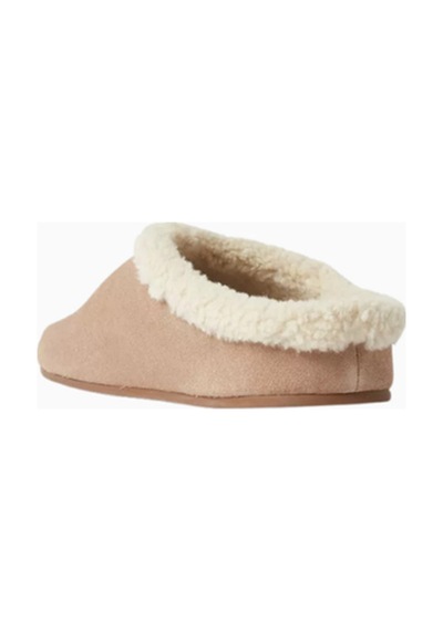 Camp Jeffrey Campbell Kadın Süet Ve Shearling Astarlı Sabo Terlik, Rahat Günlük Tasarım Bej