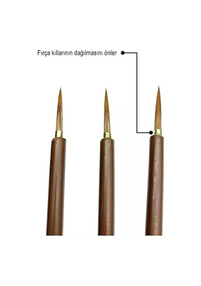 Tahrir Fırçası Kurt Kılı No:3, Çini, Seramik, Tezhip, Minyatür, B