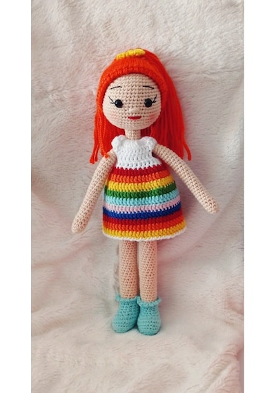 Eda Bebek Amigurumi Organik Örgü Oyuncak