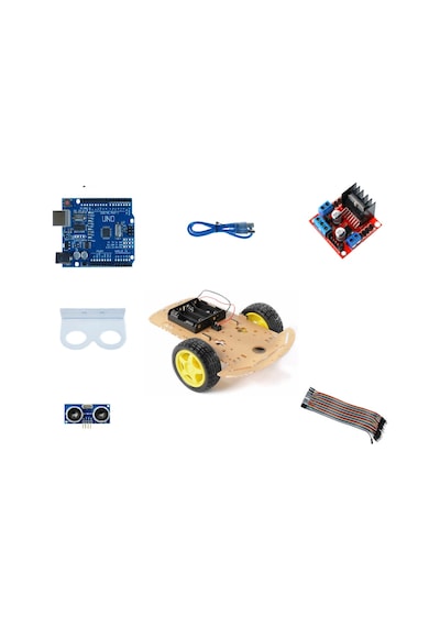 Emes Robotik Arduino Engelden Kaçan 2Wd Robot Araba Kiti