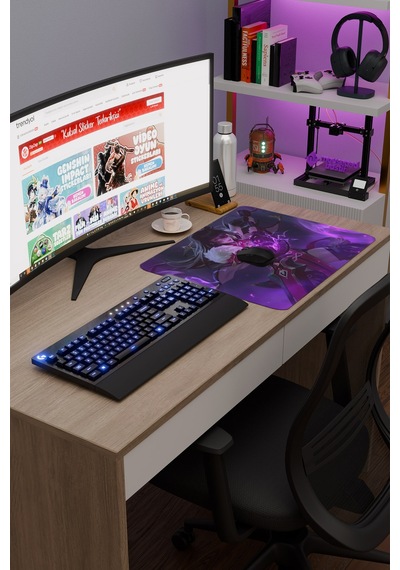 Beidou Genshin Impact Anime Gacha V3 - 48x40 Xl Gaming Mouse Pad Fare Altlığı