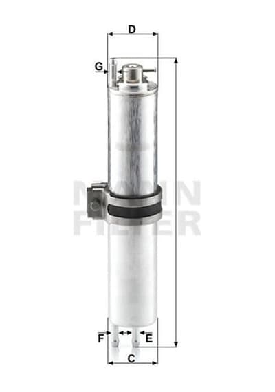 MANN WK5322 Yakıt Filtresi 730İ 730Li 735İ 735Li 740İ 740Li 745İ 745Li 750İ 750Li