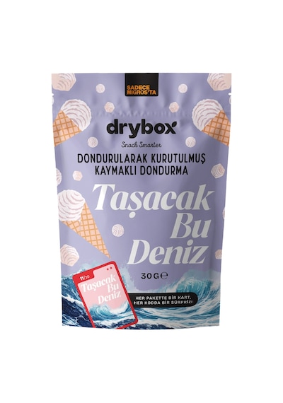 Drybox Dondurularak Kurutulmuş Kaymaklı Dondurma 30 G - 8 Adet Tarı