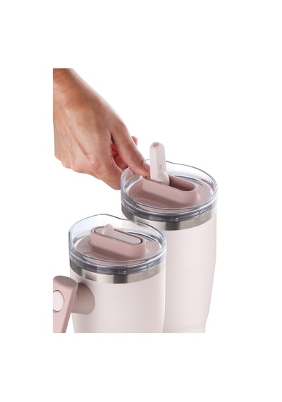 Fika Lumi Döner Kulplu Termos 950 Ml - Pudra-7571 Pembe