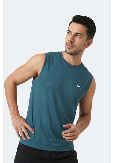 Slazenger Herofıt Erkek Kolsuz Petrol Atlet
