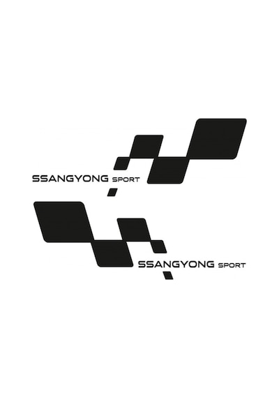 Ssangyong Sport Yan Kapı Için Çamurluk Sticker 2 Adet Sağ Sol