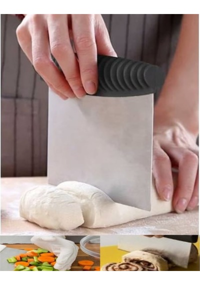 Hamur Kesme Aparatı Kesici Kazıyıcı Pasta Kek Şekillendiren Spatula