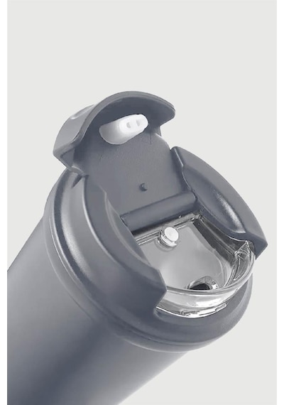 Stevig 4 Work Flip Open Coffee Mug Çelik Termos 400 Ml Grey St-251 Gri