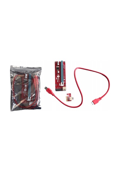 Ver007S Riser Kart Pci-E 1X To 16X Usb 3.0 60 Cm. X 6 Adet Bitco