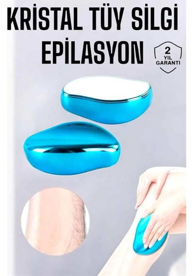 Epilasyon Aleti Bacaklar Kollar İçin Yıkanabilir Kristal Epilatör Tüy Silgi -