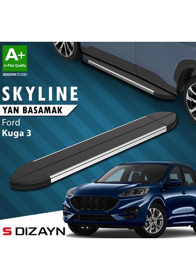 S-dizayn Ford Kuga 3 Skyline Krom Yan Basamak 183 Cm 2020 Üzeri A+ Kalite